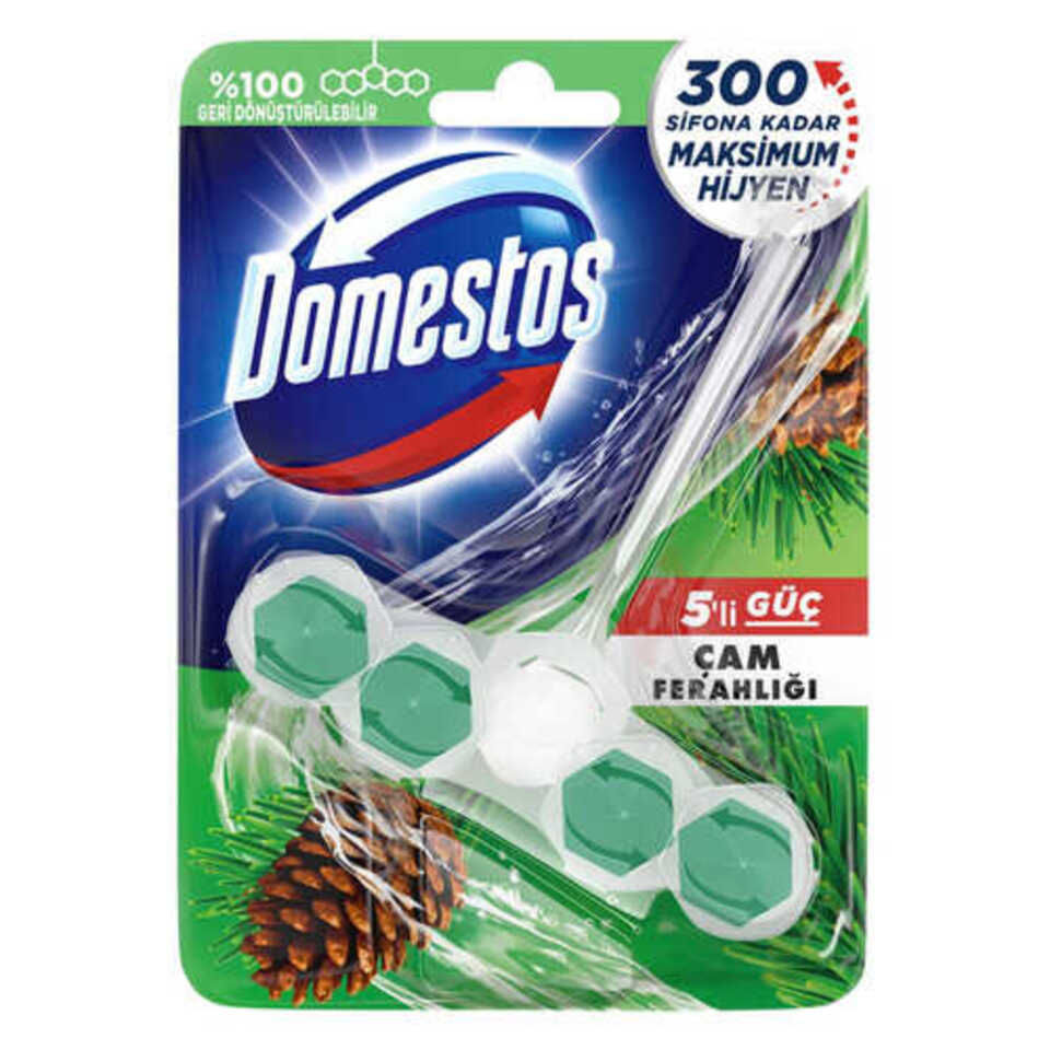 DOMESTOS WC BLOK 5'Lİ GÜÇ 50 GR-ÇAM FERAHLIĞI